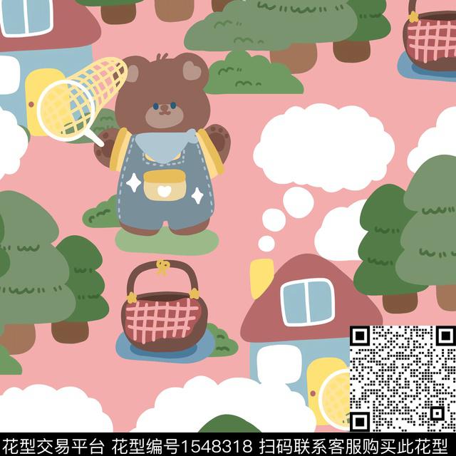 R2307079A.jpg - 1548318 - 趣味 童装 小兔子 - 数码印花花型 － 童装花型设计 － 瓦栏