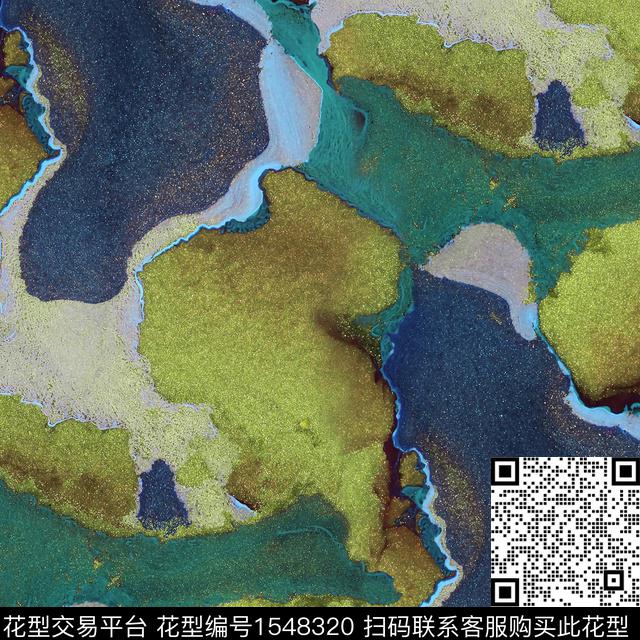 迷彩肌理抽象数码印花花型下载（图片编号: 1548320） - 瓦栏（Walan）