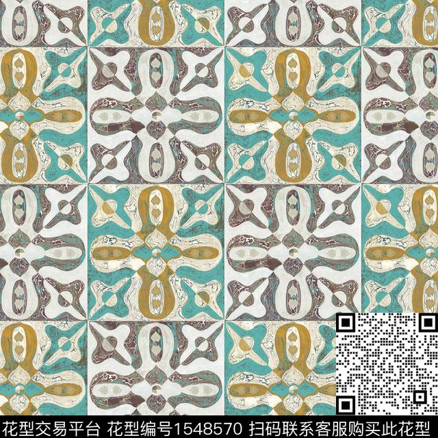 ZZ078 pattern.jpg - 1548570 - 抽象 几何 瓷砖 - 数码印花花型 － 墙纸花型设计 － 瓦栏