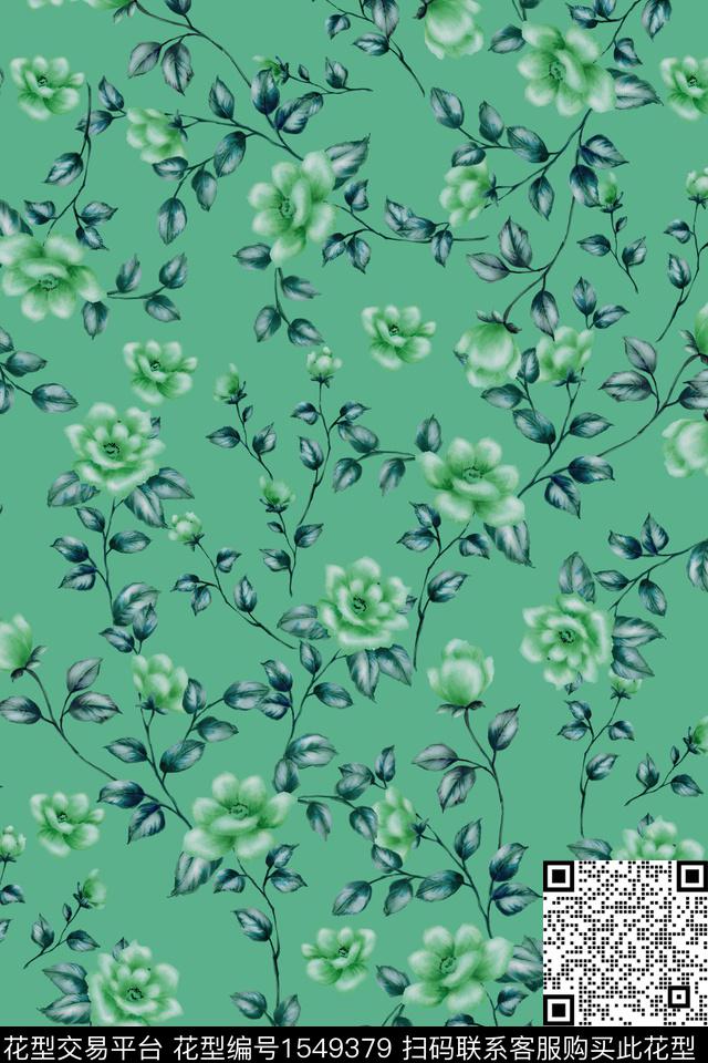 潮牌大牌风小碎花数码印花花型下载（图片编号: 1549379） - 瓦栏（Walan）