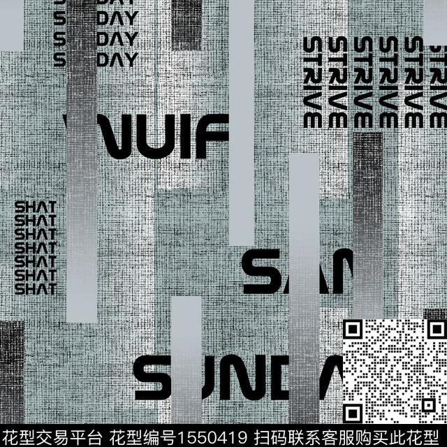 20220815-3.jpg - 1550419 - 肌理 底纹 字母 - 数码印花花型 － 男装花型设计 － 瓦栏