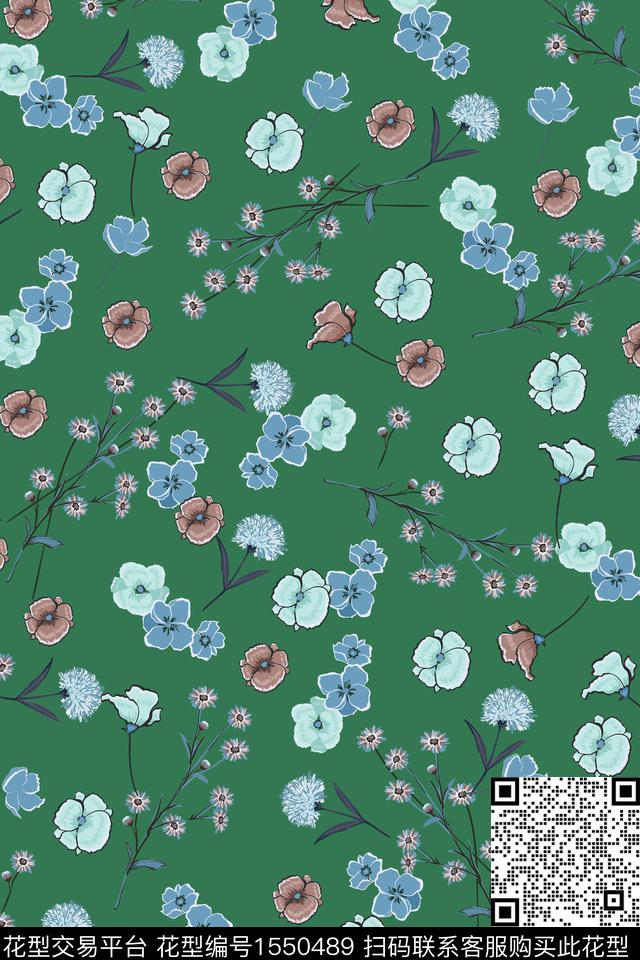 梅花大牌风民族风数码印花花型下载（图片编号: 1550489） - 瓦栏（Walan）