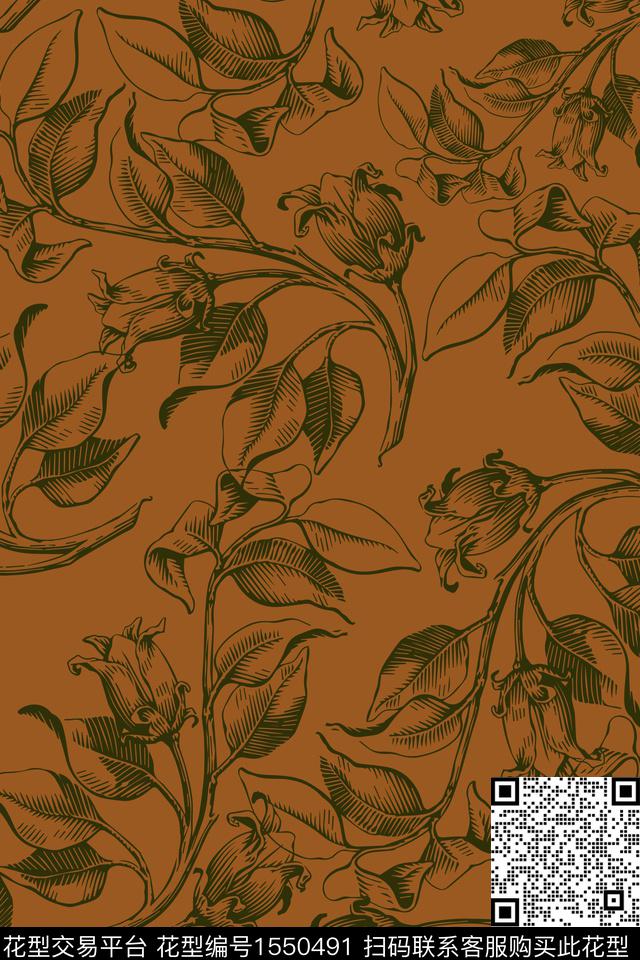 花卉22020-2.jpg - 1550491 - 大牌风 油画花型 民族风 - 数码印花花型 － 女装花型设计 － 瓦栏