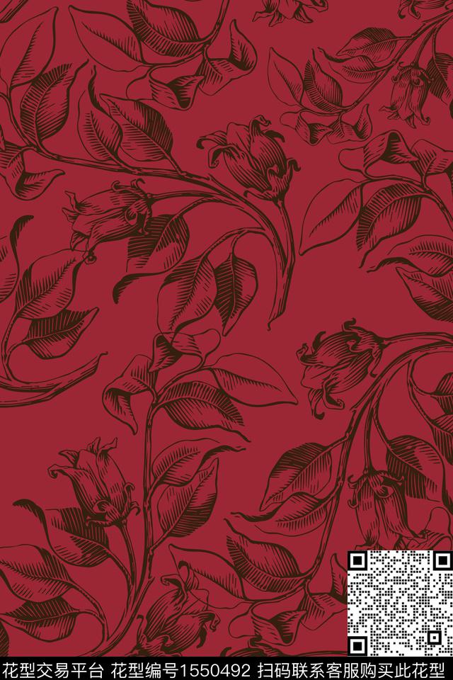 花卉22020-3.jpg - 1550492 - 大牌风 油画花型 民族风 - 数码印花花型 － 女装花型设计 － 瓦栏