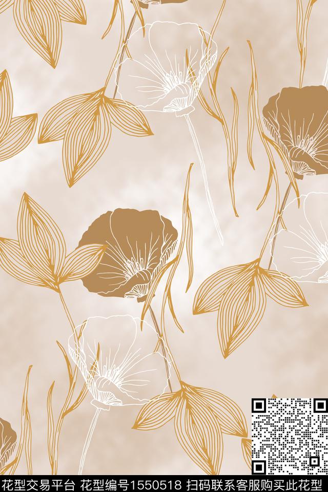 30.jpg - 1550518 - 线条 线条花卉 底纹 - 数码印花花型 － 女装花型设计 － 瓦栏