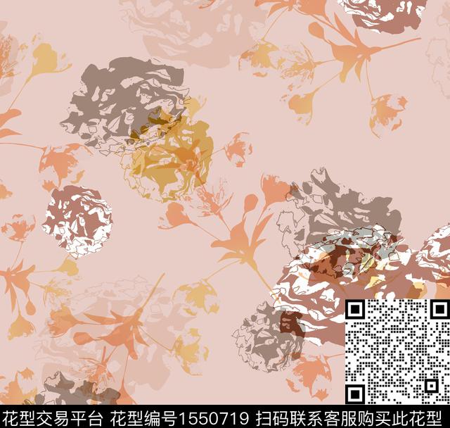 223923.jpg - 1550719 - 女装 花卉 连衣裙 - 数码印花花型 － 女装花型设计 － 瓦栏