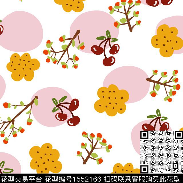 6E3787CF-D0B7-4917-BD27-3DCA69786EEC.jpg - 1552166 - 趣味 可爱 水果 - 传统印花花型 － 童装花型设计 － 瓦栏