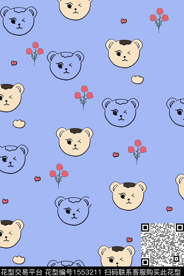 10.17.jpg - 1553211 - 动物 卡通 花卉 - 数码印花花型 － 童装花型设计 － 瓦栏
