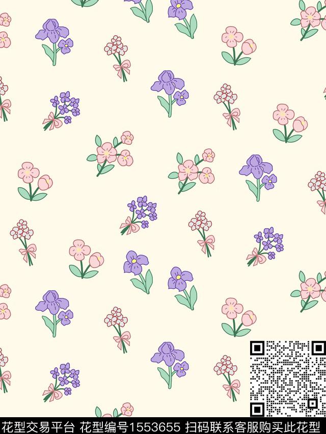 小清新清爽小碎花传统印花花型下载（图片编号: 1553655） - 瓦栏（Walan）