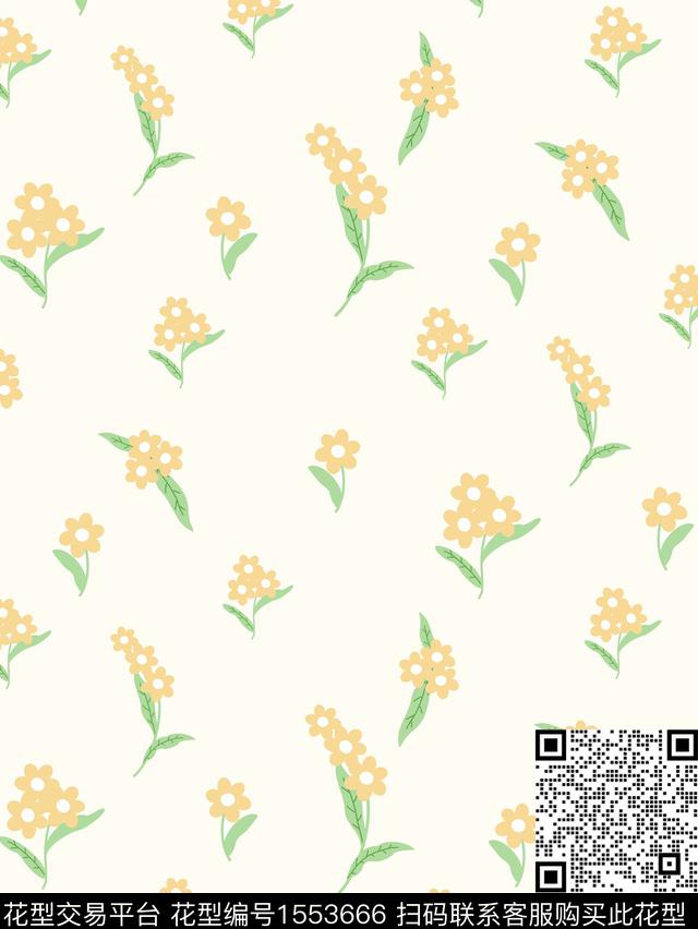 小清新清爽小碎花传统印花花型下载（图片编号: 1553666） - 瓦栏（Walan）