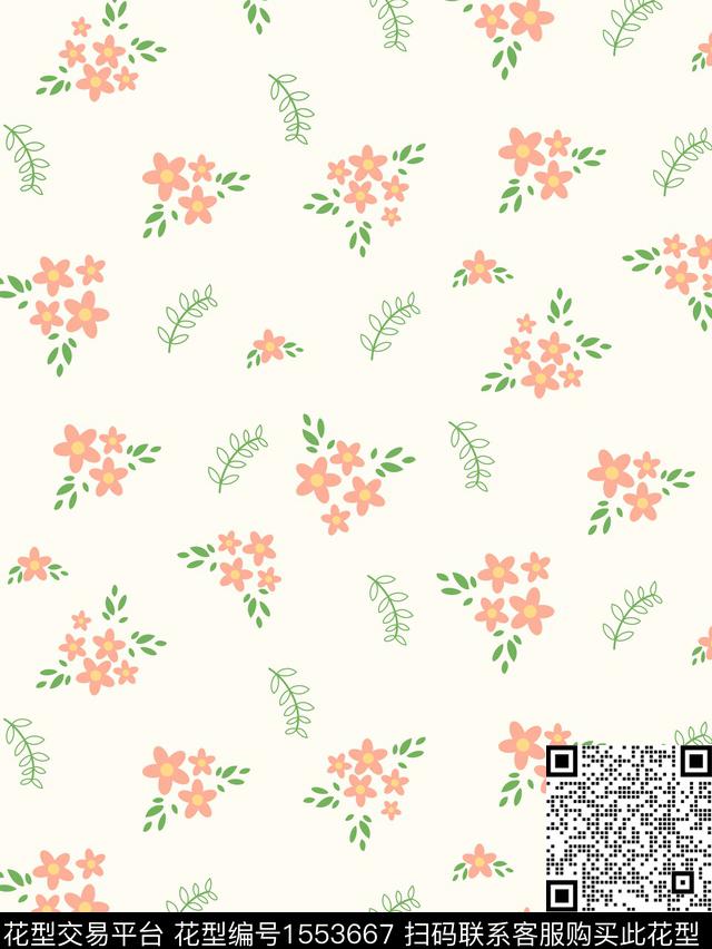 小清新清爽小碎花传统印花花型下载（图片编号: 1553667） - 瓦栏（Walan）