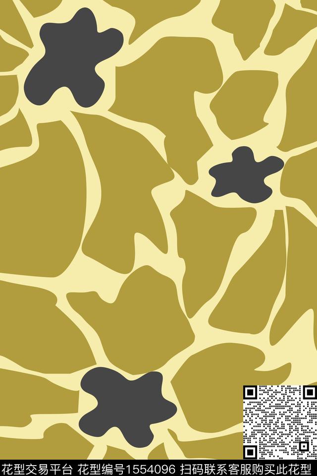 几何花卉花卉传统印花花型下载（图片编号: 1554096） - 瓦栏（Walan）