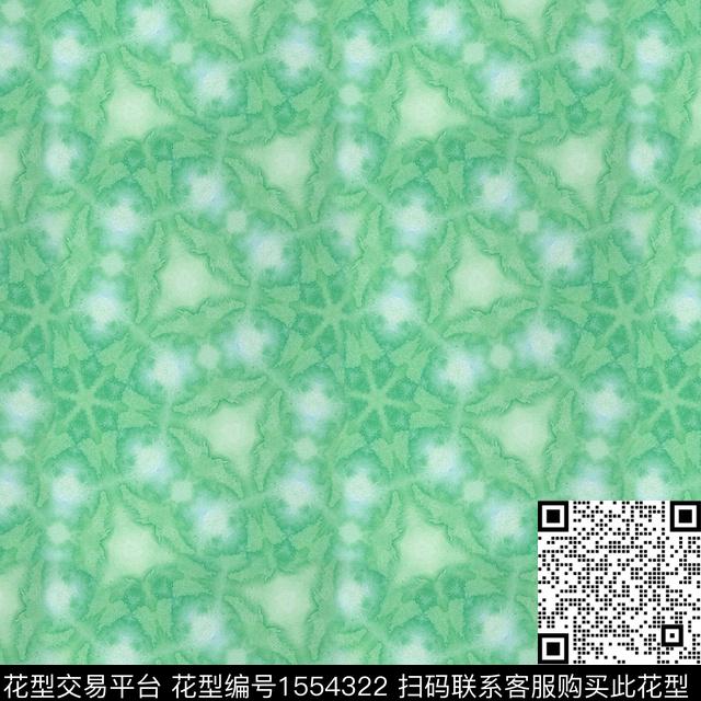 绿色系2024春夏数码印花花型下载（图片编号: 1554322） - 瓦栏（Walan）