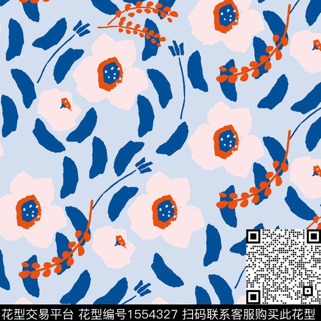小清新小碎花绿色系传统印花花型下载（图片编号: 1554327） - 瓦栏（Walan）