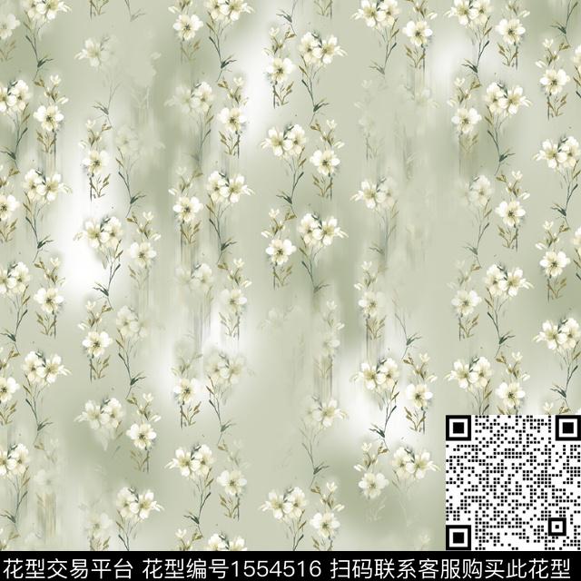 女装小碎花渐变数码印花花型下载（图片编号: 1554516） - 瓦栏（Walan）