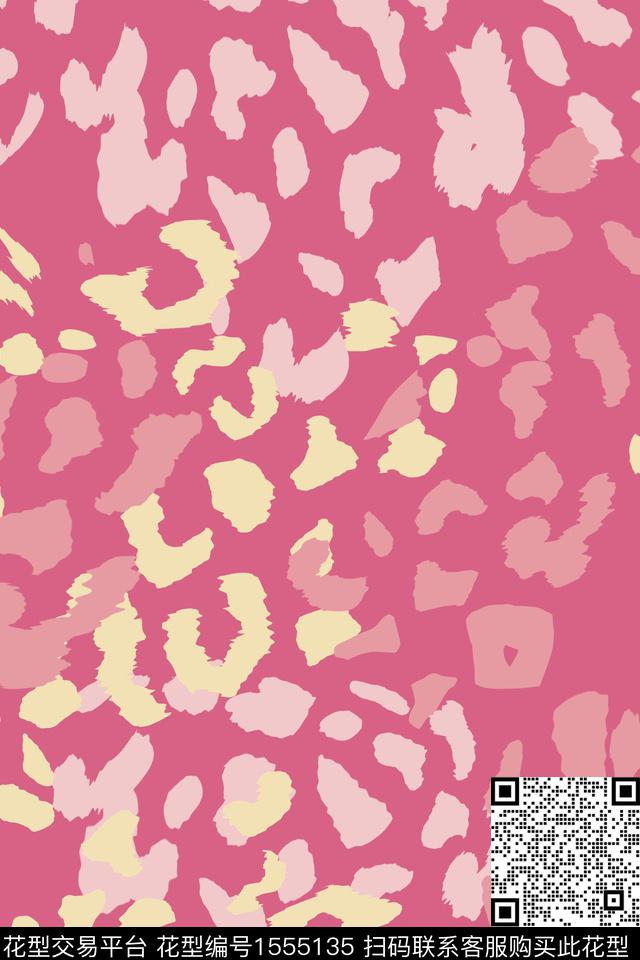 动物纹女装豹纹数码印花花型下载（图片编号: 1555135） - 瓦栏（Walan）