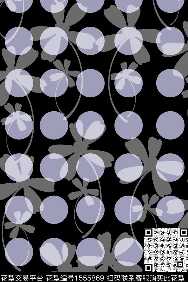 植物几何花卉民族花卉传统印花花型下载（图片编号: 1555869） - 瓦栏（Walan）