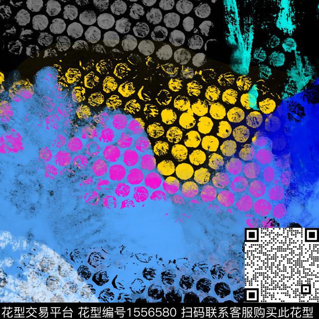 da.jpg - 1556580 - 撞色 荧光 炫彩 - 数码印花花型 － 女装花型设计 － 瓦栏