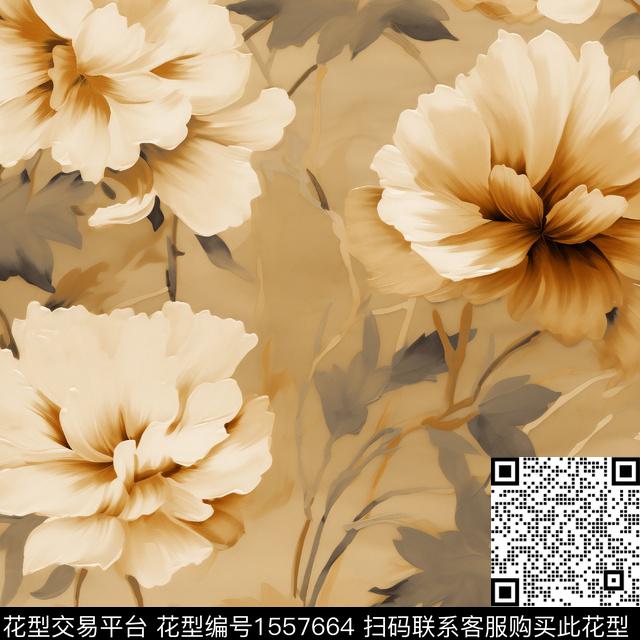 女装底纹花卉数码印花花型下载（图片编号: 1557664） - 瓦栏（Walan）