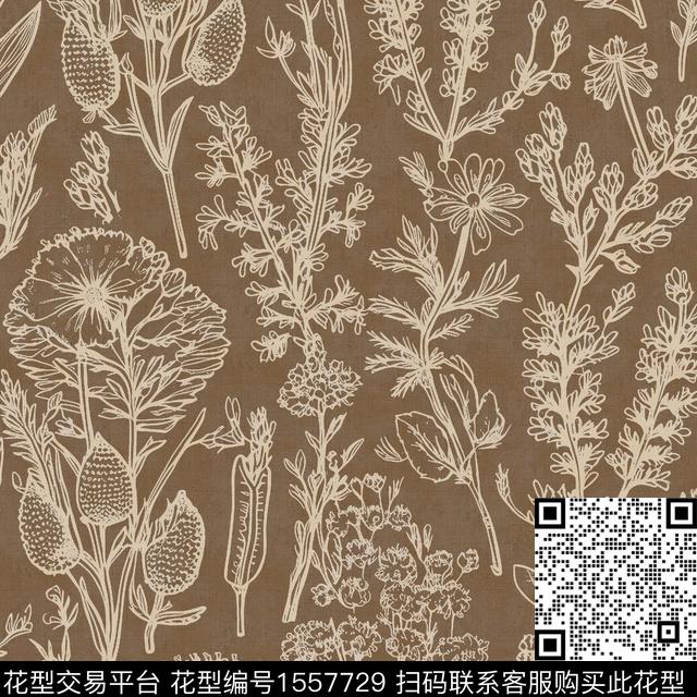 ZZ465 pat v2.jpg - 1557729 - 肌理 底纹 植物 - 数码印花花型 － 墙纸花型设计 － 瓦栏