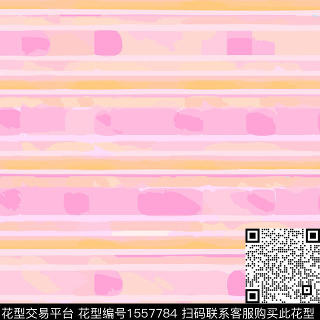 粉色小清新条纹数码印花花型下载（图片编号: 1557784） - 瓦栏（Walan）