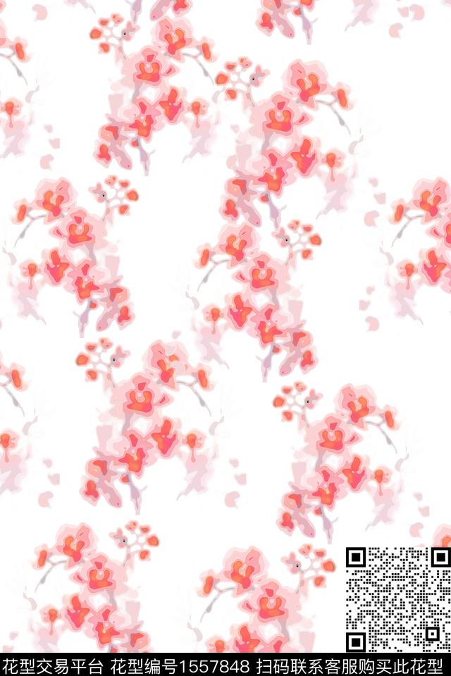 花型015.jpg - 1557848 - 大牌风 中国 小碎花 - 数码印花花型 － 女装花型设计 － 瓦栏