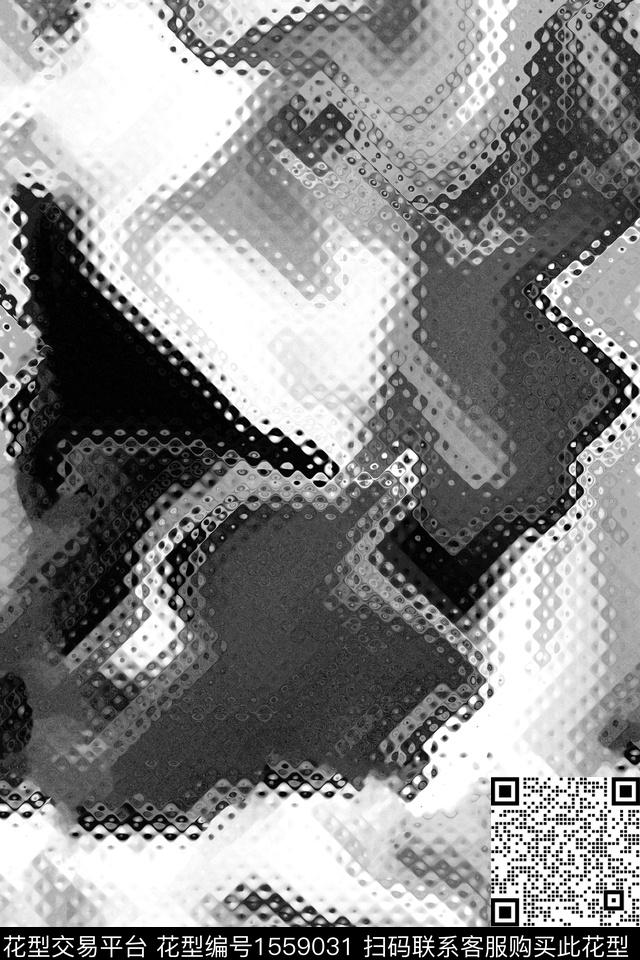 20230419-53.jpg - 1559031 - 抽象 肌理 黑白 - 数码印花花型 － 男装花型设计 － 瓦栏