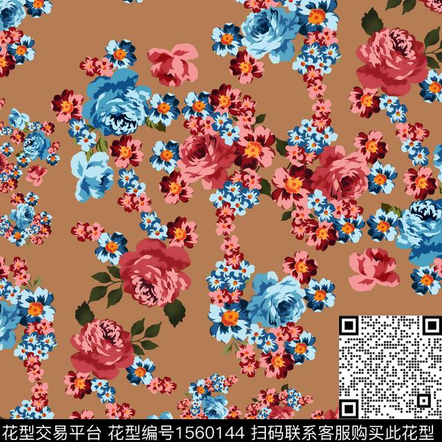 BNG#1.jpg - 1560144 - 绿植树叶 花卉 小碎花 - 数码印花花型 － 女装花型设计 － 瓦栏