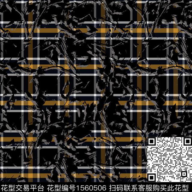 abstrak seamless pattern bacground kotak.jpg - 1560506 - 格子 抽象男装 抽象 - 数码印花花型 － 男装花型设计 － 瓦栏