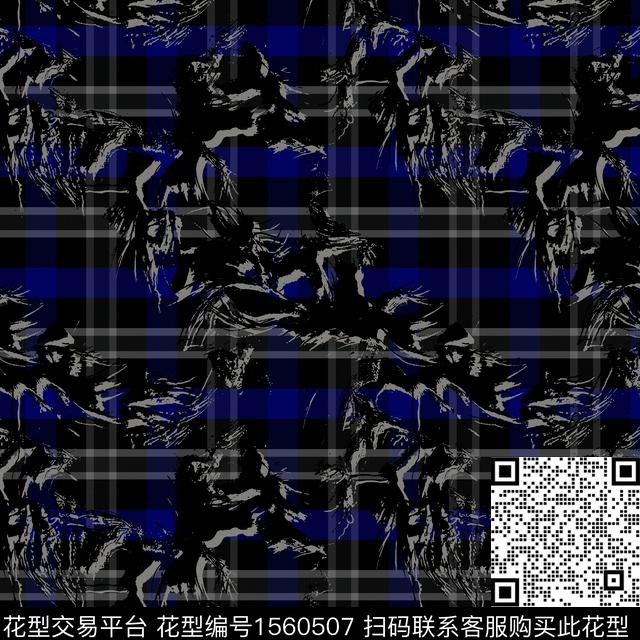 abstrak seamless pattern background kotak 101.jpg - 1560507 - 格子 抽象男装 抽象 - 数码印花花型 － 男装花型设计 － 瓦栏