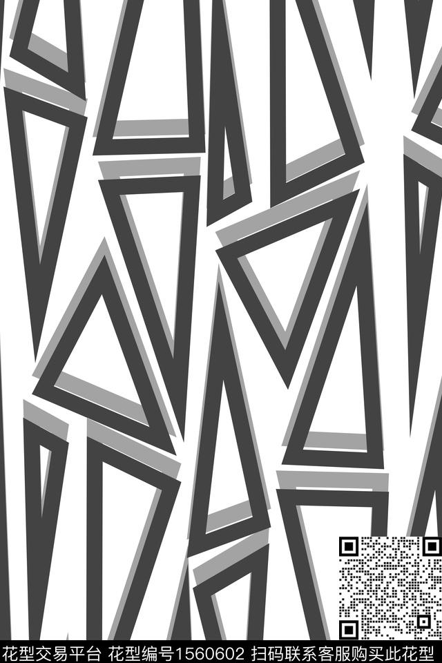 休闲三角户外传统印花花型下载（图片编号: 1560602） - 瓦栏（Walan）