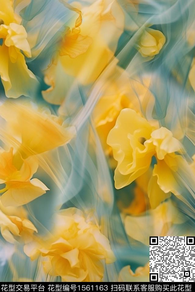 XZ5378.jpg - 1561163 - 抽象 杂乱 花卉 - 数码印花花型 － 女装花型设计 － 瓦栏