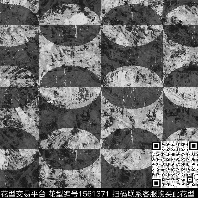 AM16S183 pattern bl.jpg - 1561371 - 肌理 几何 墙纸 - 数码印花花型 － 墙纸花型设计 － 瓦栏