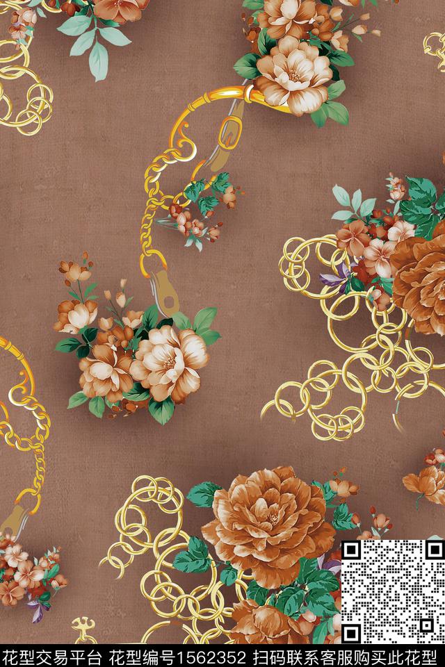 z2005.jpg - 1562352 - 花卉 中老年 女装 - 数码印花花型 － 女装花型设计 － 瓦栏