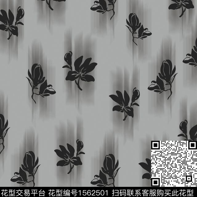 动感模糊花w.jpg - 1562501 - 女装 花卉 模糊 - 数码印花花型 － 女装花型设计 － 瓦栏