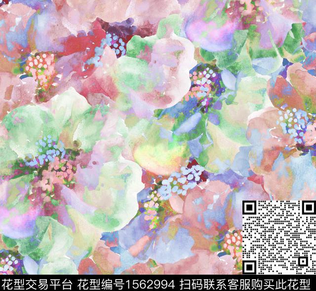 16602068_ram16s188-p-impr.jpg - 1562994 - 花卉 满版 水彩 - 数码印花花型 － 女装花型设计 － 瓦栏