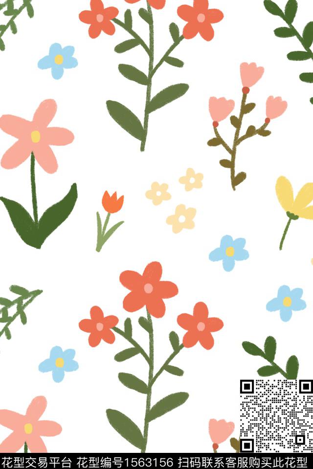 多种小花.jpg - 1563156 - 春夏花型 花卉 小花 - 数码印花花型 － 女装花型设计 － 瓦栏