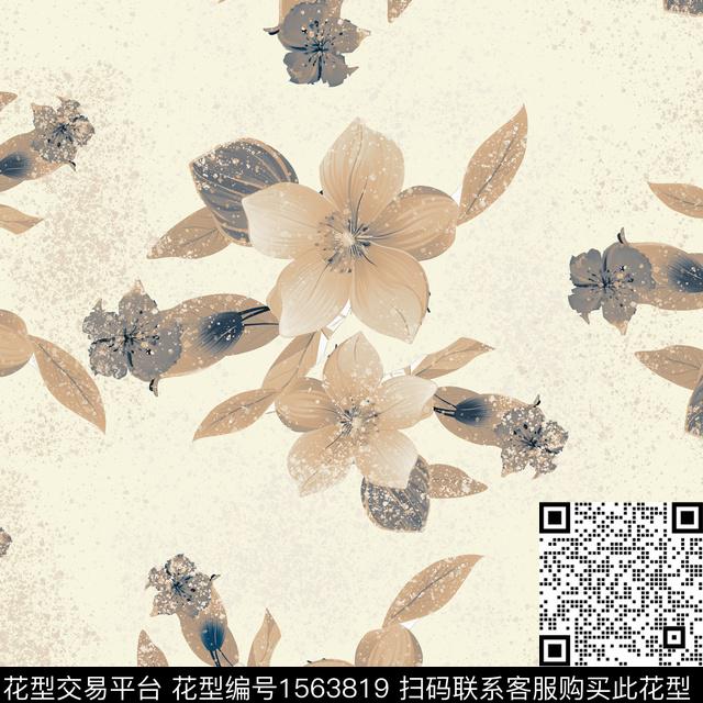 99900.jpg - 1563819 - 花卉 底纹 平面花卉 - 数码印花花型 － 女装花型设计 － 瓦栏