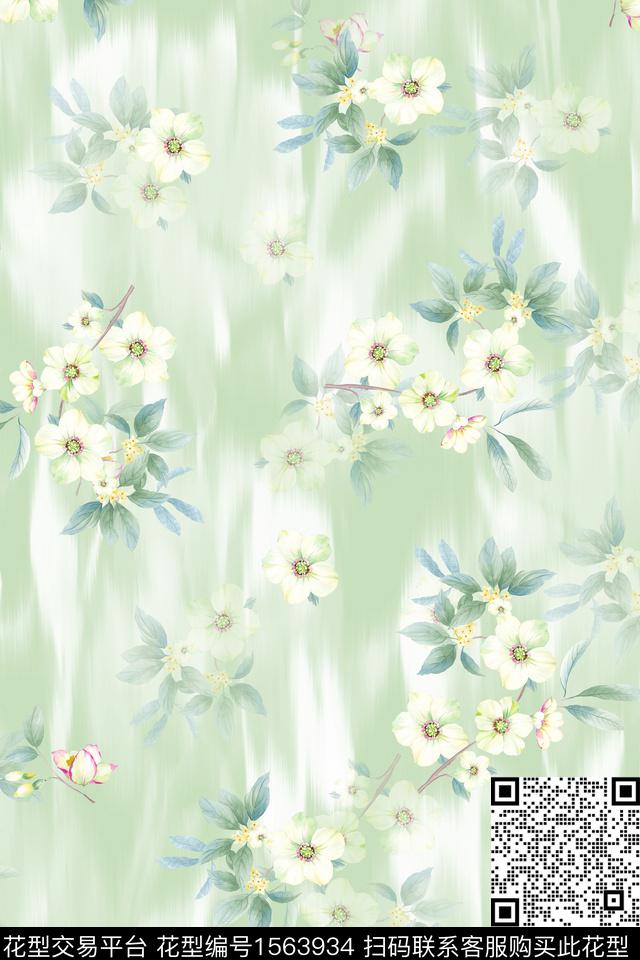 XZ5385.jpg - 1563934 - 小清新 碎花 花卉 - 数码印花花型 － 女装花型设计 － 瓦栏
