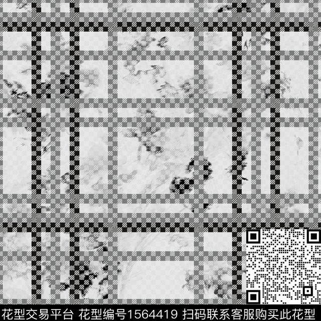 格子肌理条纹数码印花花型下载（图片编号: 1564419） - 瓦栏（Walan）