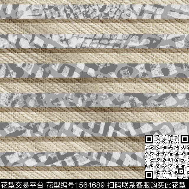 ZZ506 pat v.jpg - 1564689 - 条纹 肌理 编织 - 数码印花花型 － 男装花型设计 － 瓦栏