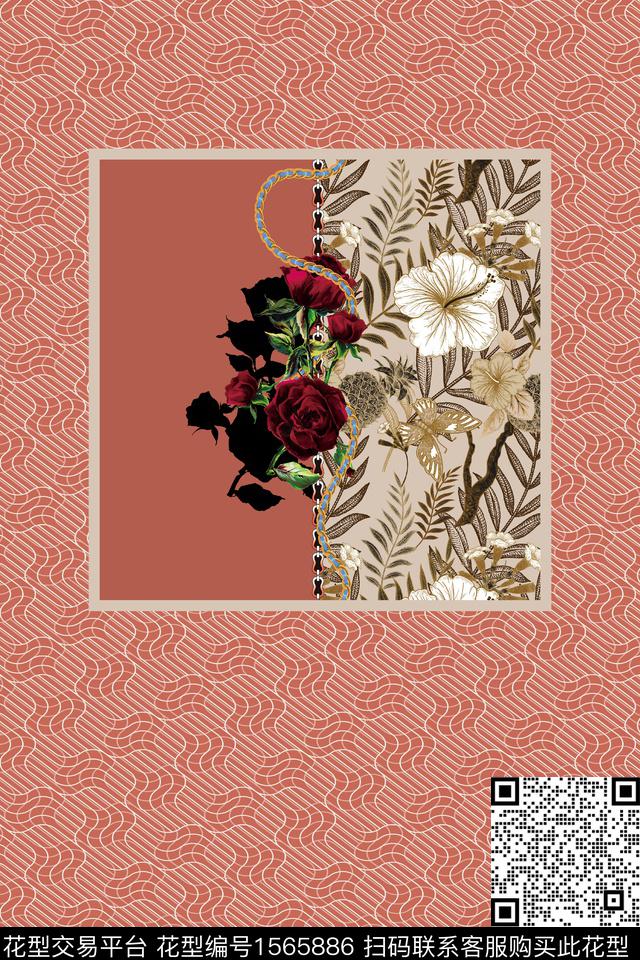 long-0016.jpg - 1565886 - 定位 民族风 花卉 - 数码印花花型 － 女装花型设计 － 瓦栏