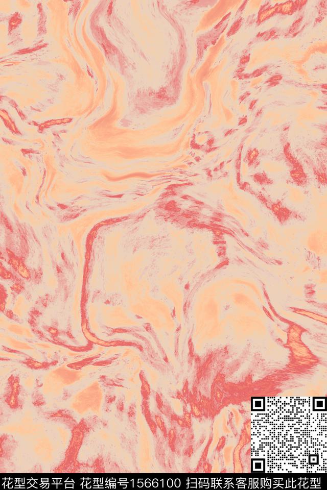 大理石肌理笔触数码印花花型下载（图片编号: 1566100） - 瓦栏（Walan）