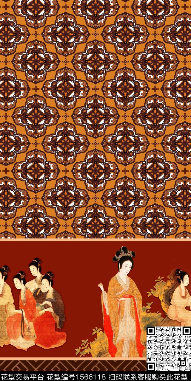 long-0032.jpg - 1566118 - 中国风 民族风 定位 - 数码印花花型 － 女装花型设计 － 瓦栏