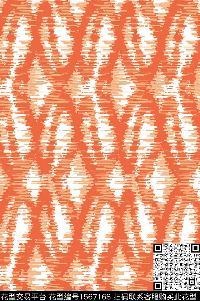 五环之歌.jpg - 1567168 - 条纹 抽象 - 数码印花花型 － 女装花型设计 － 瓦栏
