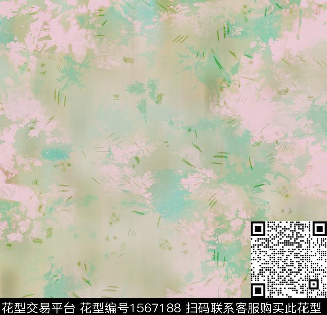 2344202.jpg - 1567188 - 抽象 香云纱 - 数码印花花型 － 女装花型设计 － 瓦栏