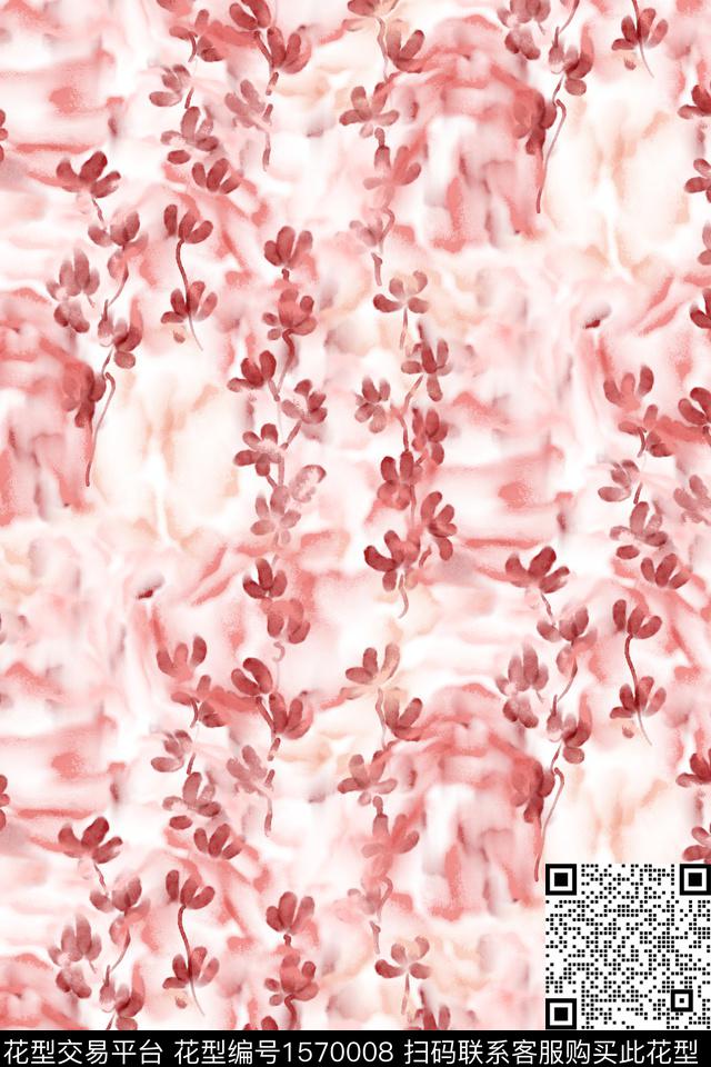 小清新清爽底花卉小碎花数码印花花型下载（图片编号: 1570008） - 瓦栏（Walan）