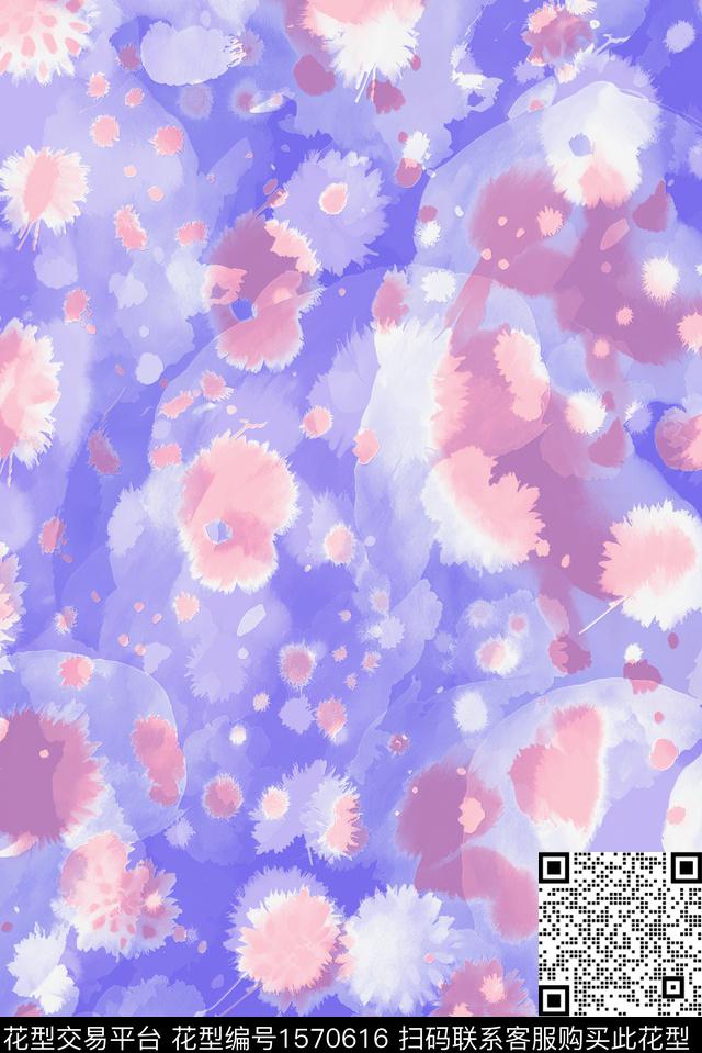 动物纹抽象艺术数码印花花型下载（图片编号: 1570616） - 瓦栏（Walan）