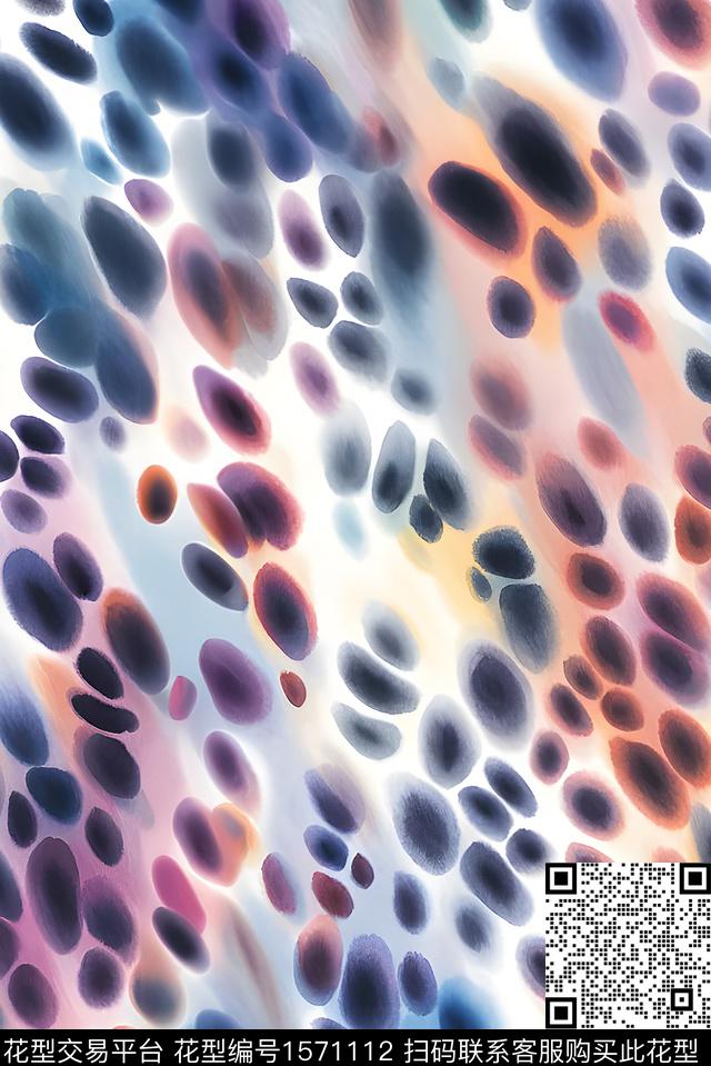 抽象数码印花花型下载（图片编号: 1571112） - 瓦栏（Walan）
