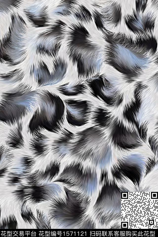 肌理艺术抽象数码印花花型下载（图片编号: 1571121） - 瓦栏（Walan）